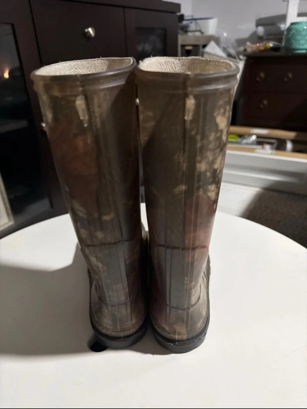 Kamik Brown and Tan Camouflage Hunting Rain Boots